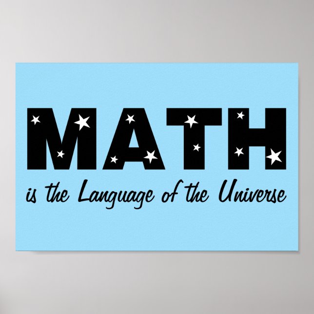 Math Language Of Universe Poster (Front)