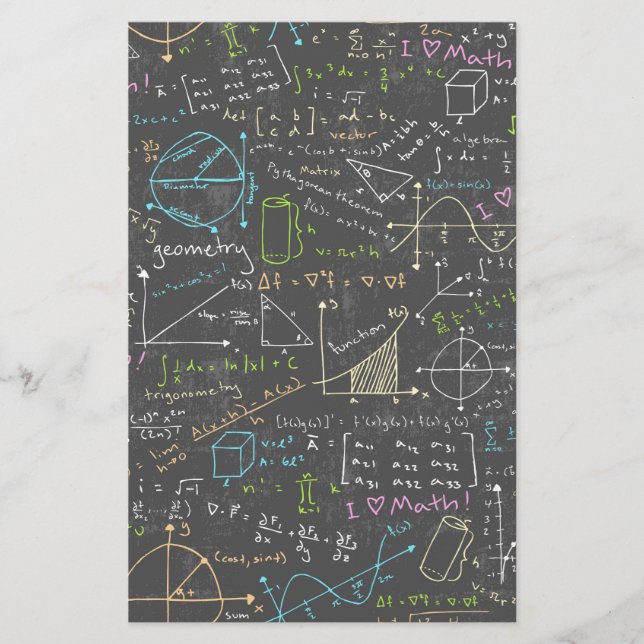 Math Lessons Stationery (Front)