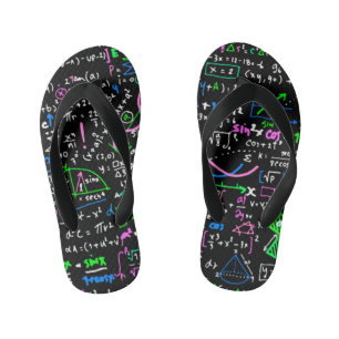 Math linear mathematics education circle kid's thongs