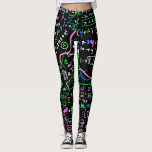 Math linear mathematics education circle leggings