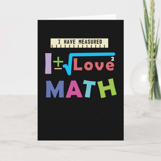 Math Love Card (Front)