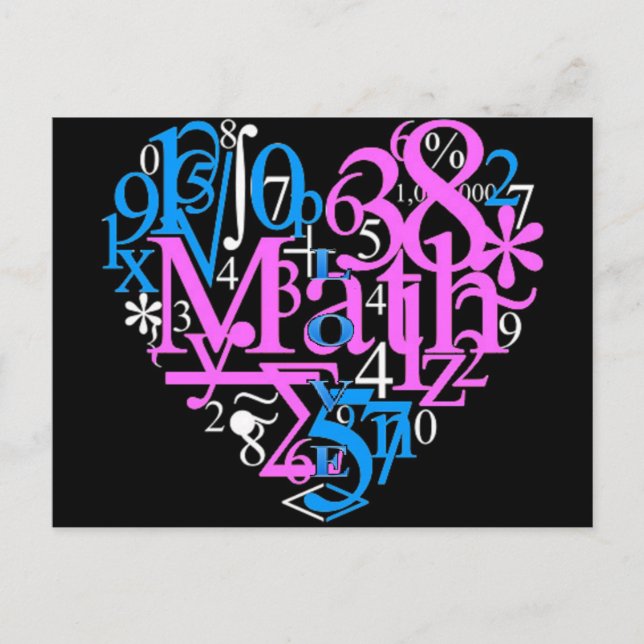 Math Love Postcard (Front)