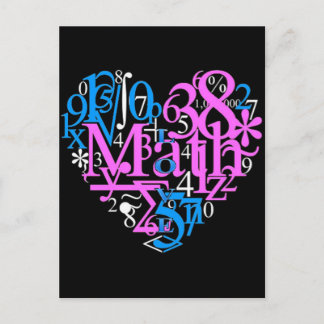 Math Love Postcard