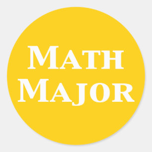 Math Major Gifts Classic Round Sticker