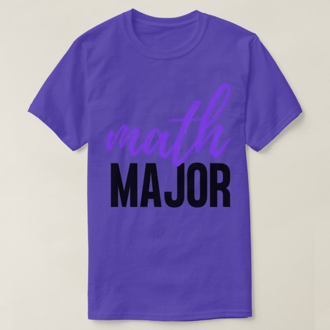 MATH MAJOR T-Shirt (Design Front)