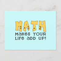 Math Makes Your Life Add Up Tshirts and Gifts