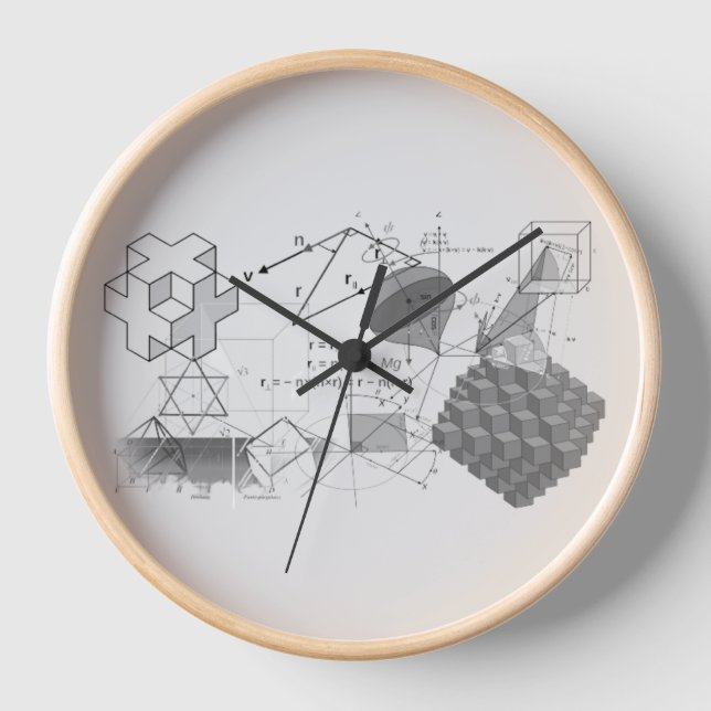 Math Mastermind T-Shirt Clock (Front)
