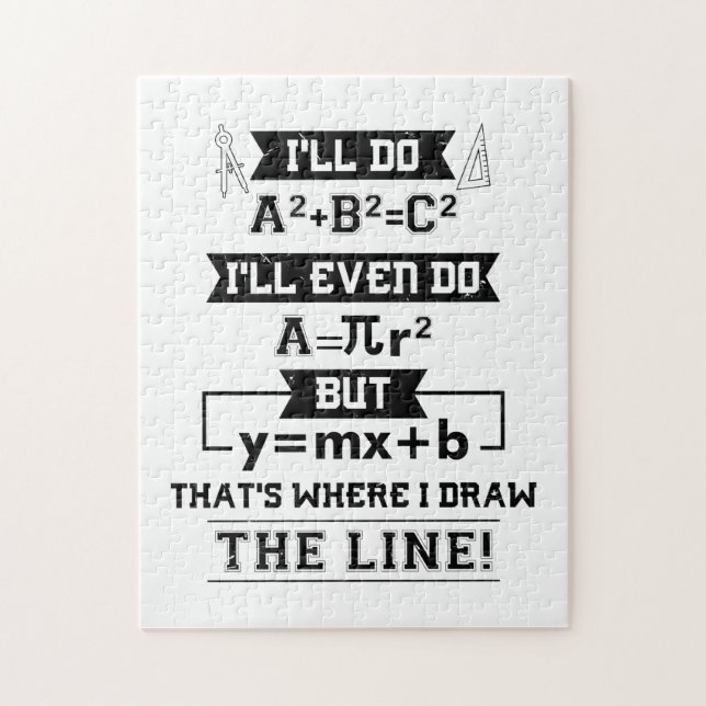 Math Math Teacher Gifts Jigsaw Puzzle (Vertical)