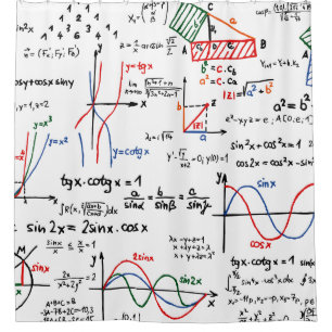 Math Mathematic Mathematician Shower Curtain