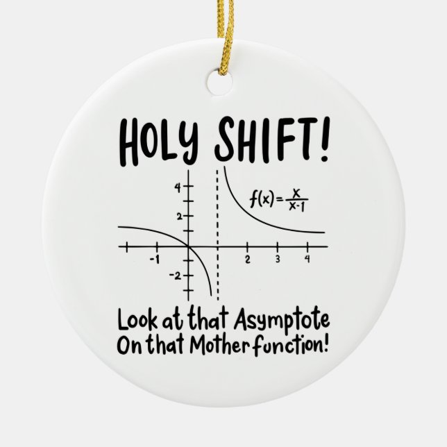 Math Mathematics Ceramic Ornament (Front)