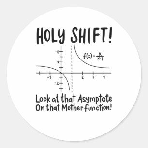 Math Mathematics Classic Round Sticker