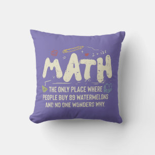 Math Mathematics Math Teacher Gift Cushion