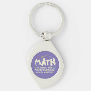 Math Mathematics Math Teacher Gift Key Ring