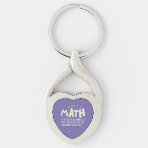 Math  Mathematics Math Teacher Gift Key Ring