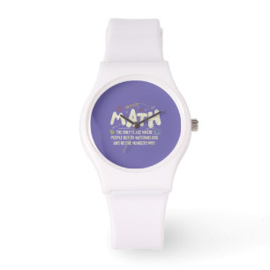 Math  Mathematics Math Teacher Gift Watch