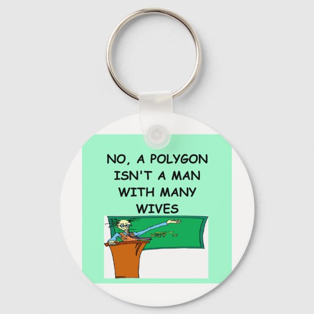 math mathematics mathematician key ring (Front)