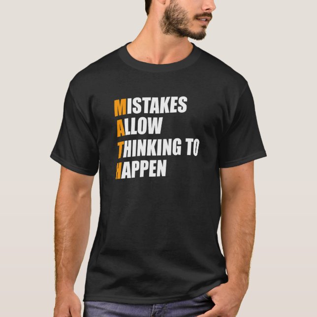Math Mathematics Nerd Fun   2 T-Shirt (Front)