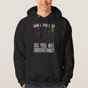 Math Mathematics What Part Of Did You Not Understa Hoodie