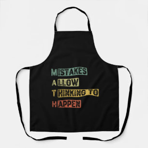 Math. Mistakes Allow Thinking To Happen Apron