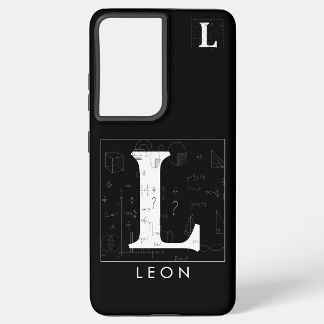 Math Monogram - Letter L Samsung Galaxy S21+ Case (Back)