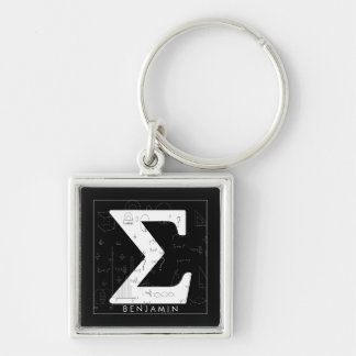 Math Monogram - Sigma Symbol  Key Ring