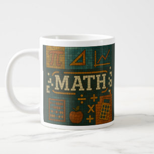 math mosaic style, great for a teacher gift large coffee mug