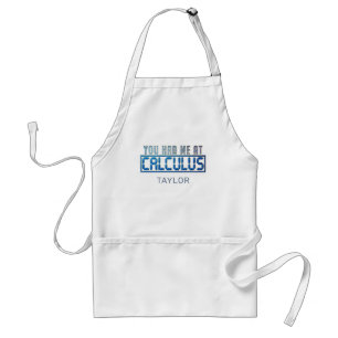 Math Nerd Gag You Had Me At Calculus Standard Apron
