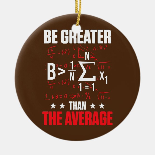 Math Nerd Maths Teacher Mathematician Calculus Ceramic Ornament (Front)