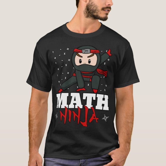 Math Ninja student  T-Shirt (Front)