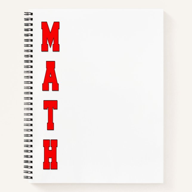 Math Notebook (Front)