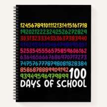 Math Numbers 100th Day of School Teacher Kids  Notebook