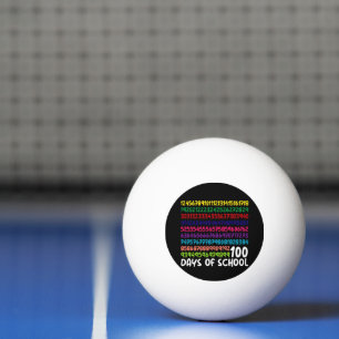 Math Numbers 100th Day of School Teacher Kids Ping Pong Ball