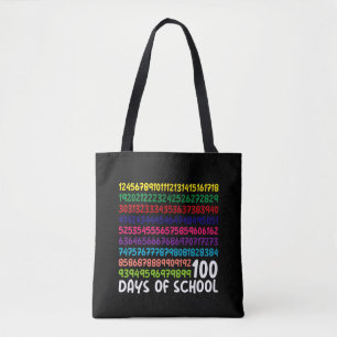Math Numbers 100th Day of School Teacher Kids  Tote Bag