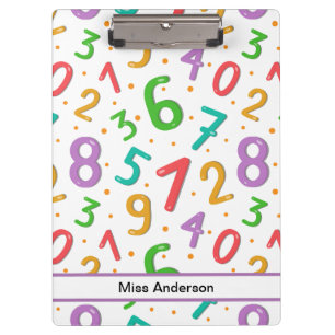  Math Numbers Pattern Customisable Teacher's Clipboard