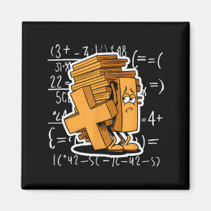 Math Overload Funny Equation Cartoon Magnet