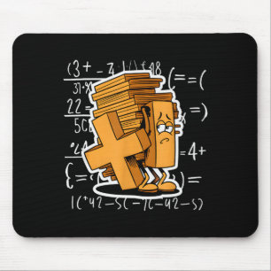 Math Overload Funny Equation Cartoon Mouse Pad