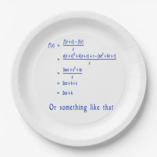 Math Paper Plate