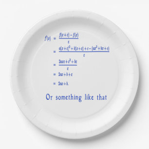 Math Paper Plate