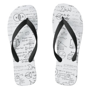 math pattern science school sketch drawing geek ma thongs