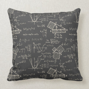 Math Physics Geometry Science Nerd Cushion