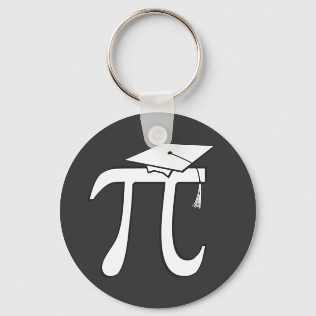 Math Pi Graduate Keychain (Front)
