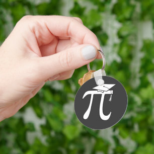 Math Pi Graduate Keychain