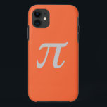 Math Pi iPhone 5 Case<br><div class="desc">Orange background with a large light grey letter Pi on it. You can customise the background colour of the case as well as the background colour of pi.</div>