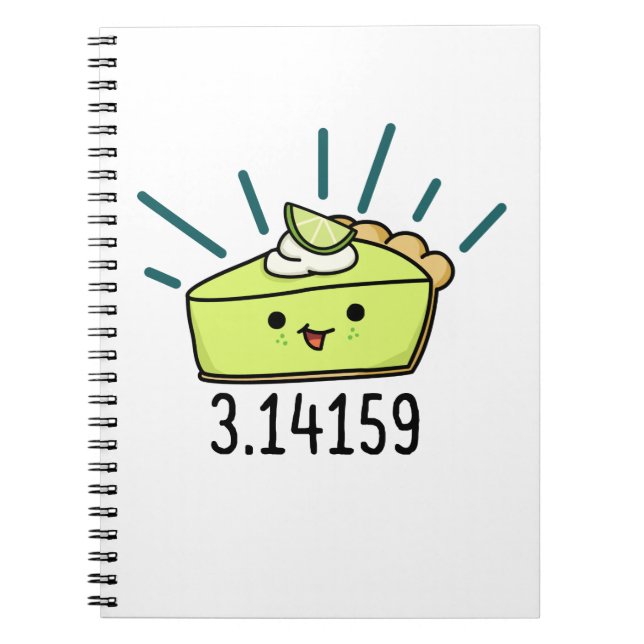 Math Pi Number Funny Pie Pun Notebook (Front)