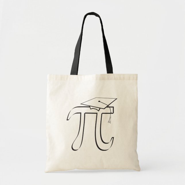 Math Pi Symbol Graduate Tote Bag (Front)