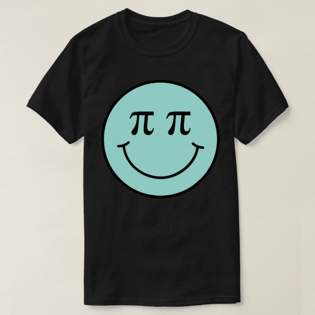 Math Pi Symbol Smile Face  T-Shirt (Design Front)