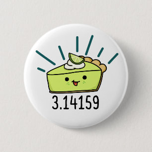 Math Pie Number Cute Pie Pun 6 Cm Round Badge