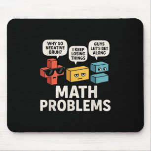 Math Problems Symbols Funny Teacher Back To School Mouse Pad