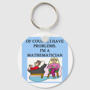 MATH psychology joke Key Ring