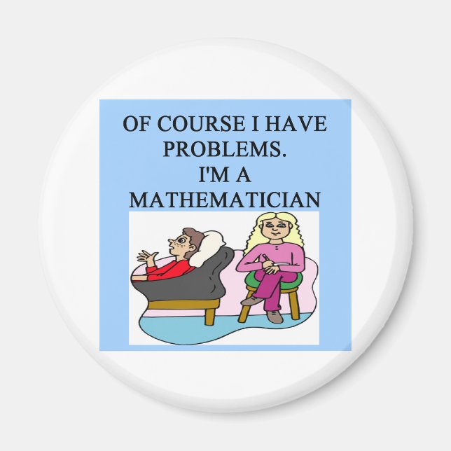 MATH psychology joke Magnet (Front)